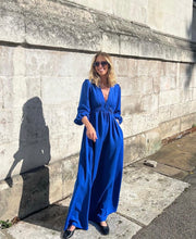 Load image into Gallery viewer, The Abigail in cobalt blue soft crepe
