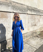 Load image into Gallery viewer, The Abigail in cobalt blue soft crepe
