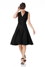 Load image into Gallery viewer, The Frances in black viscose crepe