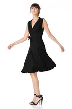 Load image into Gallery viewer, The Frances in black viscose crepe
