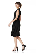 Load image into Gallery viewer, The Frances in black viscose crepe