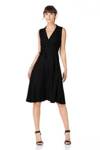 Load image into Gallery viewer, The Frances in black viscose crepe