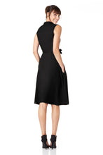 Load image into Gallery viewer, The Frances in black viscose crepe