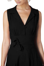 Load image into Gallery viewer, The Frances in black viscose crepe