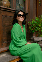 Load image into Gallery viewer, The Abigail in grass green crepe