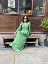 Load image into Gallery viewer, The Abigail in grass green crepe