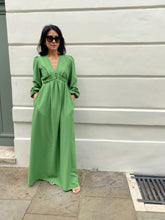 Load image into Gallery viewer, The Abigail in grass green crepe