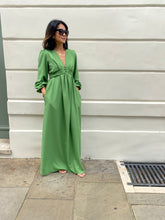 Load image into Gallery viewer, The Abigail in grass green crepe
