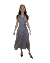 Load image into Gallery viewer, The Frances in taupe linen
