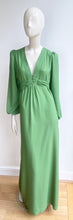 Load image into Gallery viewer, The Abigail in grass green crepe