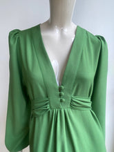 Load image into Gallery viewer, The Abigail in grass green crepe