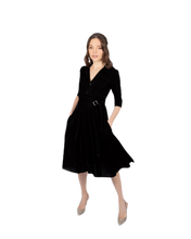 Load image into Gallery viewer, The Dorothy in black velvet