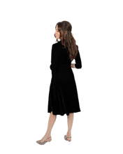 Load image into Gallery viewer, The Dorothy in black velvet