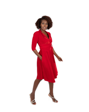 Load image into Gallery viewer, The Dorothy in red velvet