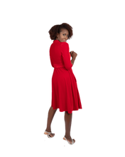 Load image into Gallery viewer, The Dorothy in red velvet