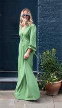Load image into Gallery viewer, The Abigail in grass green crepe