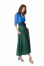 Load image into Gallery viewer, The Dorothy in colour block wool crepe