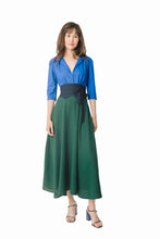 Load image into Gallery viewer, The Dorothy in colour block wool crepe