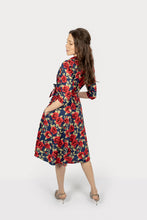 Load image into Gallery viewer, The Dorothy in rose print cotton