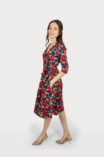 Load image into Gallery viewer, The Dorothy in rose print cotton