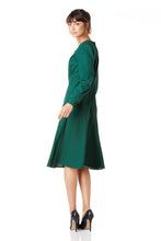 Load image into Gallery viewer, The Gabby in bottle green wool crepe