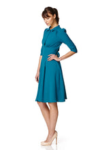 Load image into Gallery viewer, The Dorothy in teal crepe