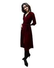 Load image into Gallery viewer, The Dorothy in burgundy velvet
