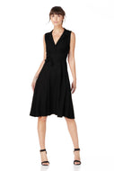 The Frances in black viscose crepe