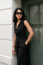 Load image into Gallery viewer, The Jumpsuit sleeveless in black soft crepe
