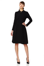 Load image into Gallery viewer, The Dorothy dress in black soft crepe
