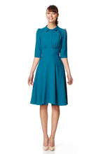 Load image into Gallery viewer, The Dorothy dress in teal crepe
