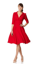 Load image into Gallery viewer, The Dorothy dress in red crepe
